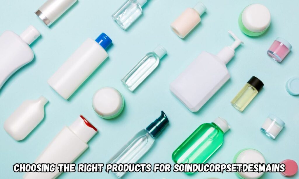 Choosing the Right Products for soinducorpsetdesmains
